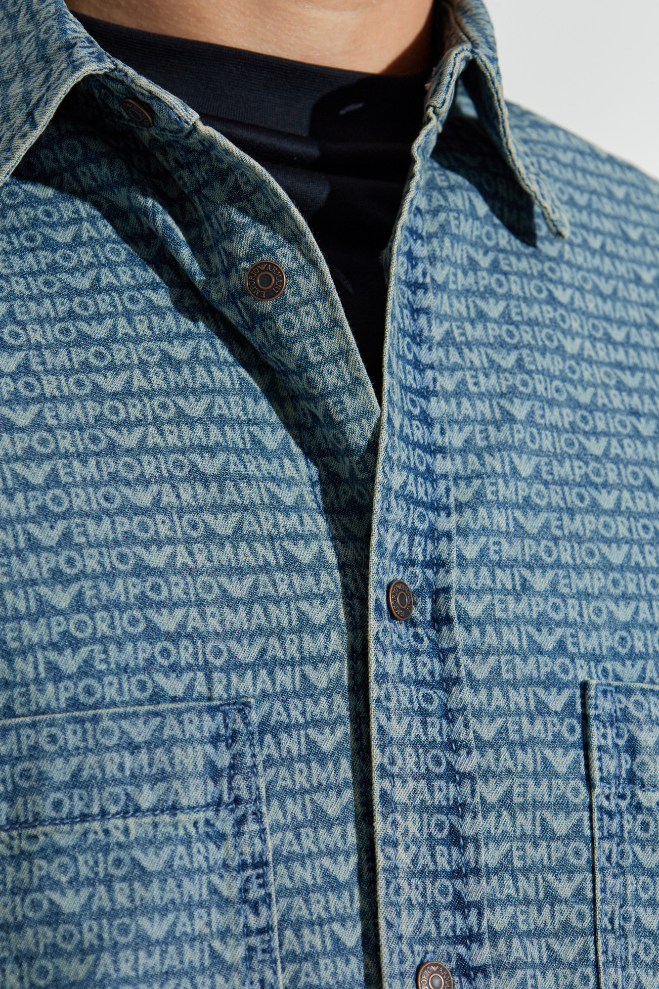 micoアルマーニ　ジャケット　リボン柄 EMPORIO ARMANI (エンポリオアルマーニ) ジャガード シングル